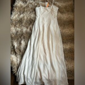 Schute White Floral Maxi Dress Bridal NWT